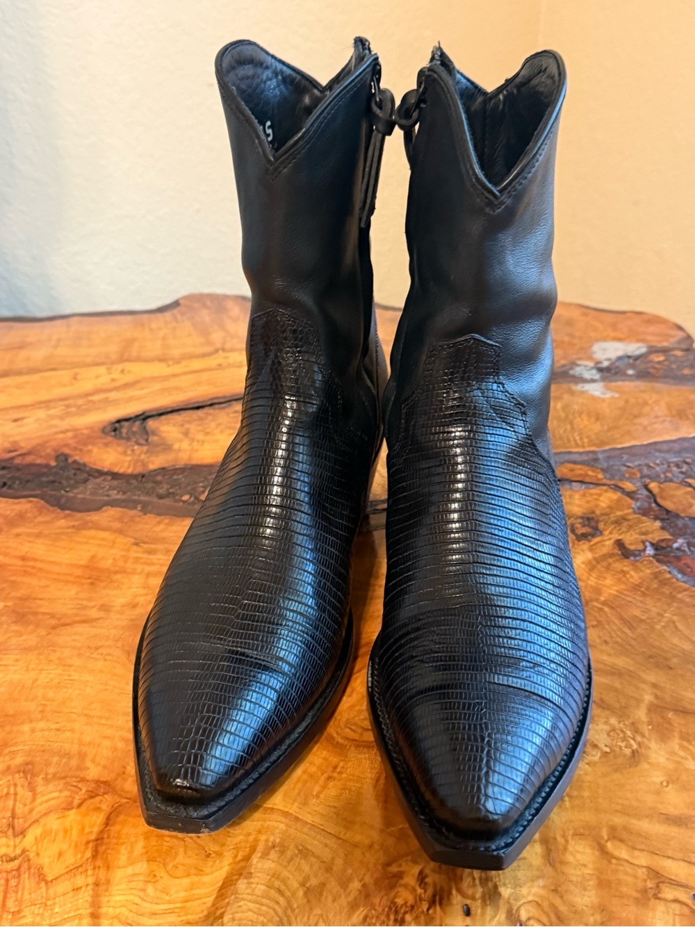 Tecovas Dakota genuine lizard booties - Picture 3 of 8